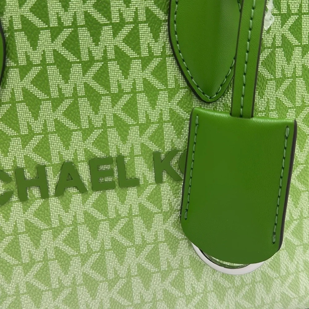 Michael Kors Green Patterned Handbag